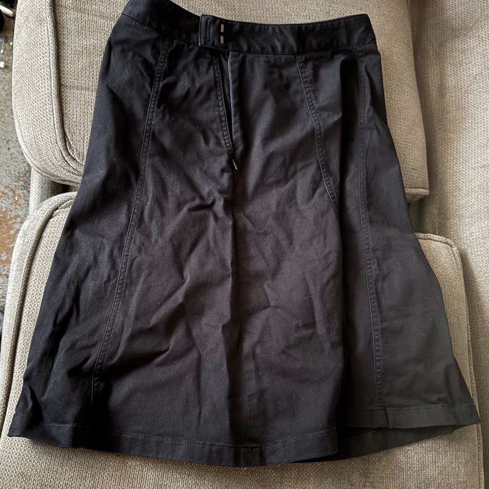 L.L. Bean Black A-Line Skirt